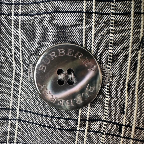 Burberry London blazer grey plaid wool blend - Picture 7 of 9